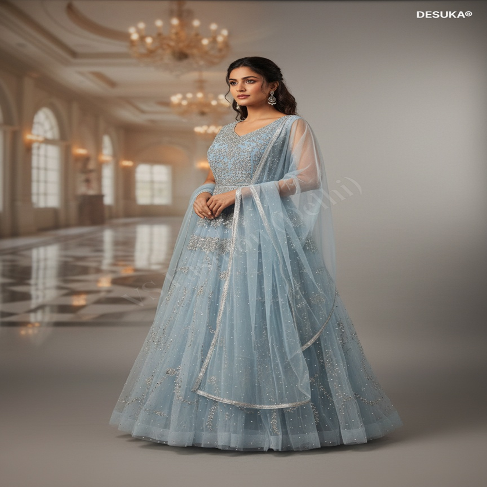 Gw-70002 Designer Embellished Gown