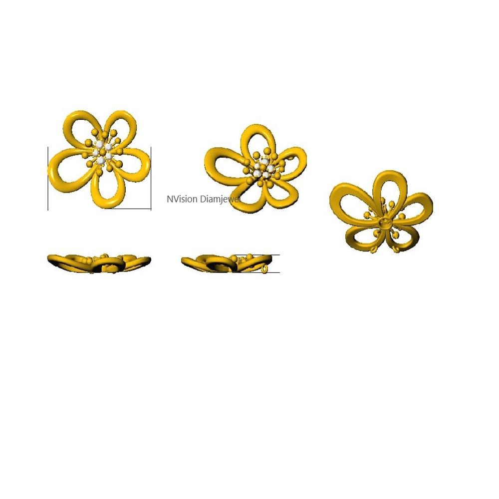 Golden Cleef Clover Pendant Set