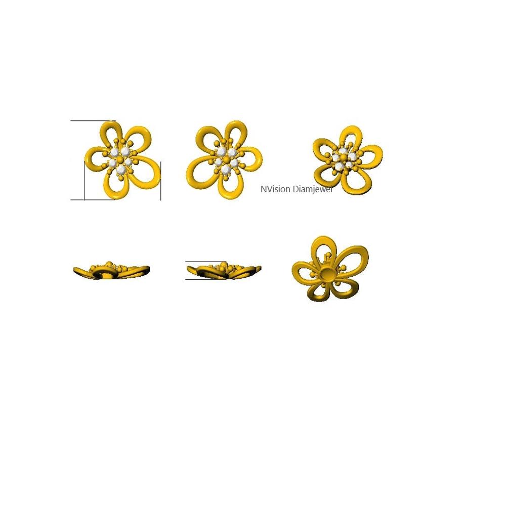 Golden Cleef Clover Pendant Set
