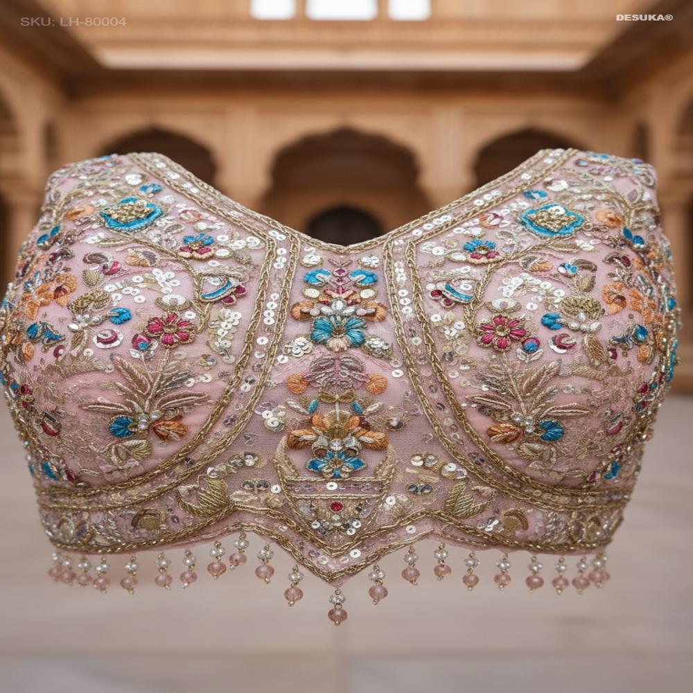 LH-80004 Embroidered Designer Lehenga