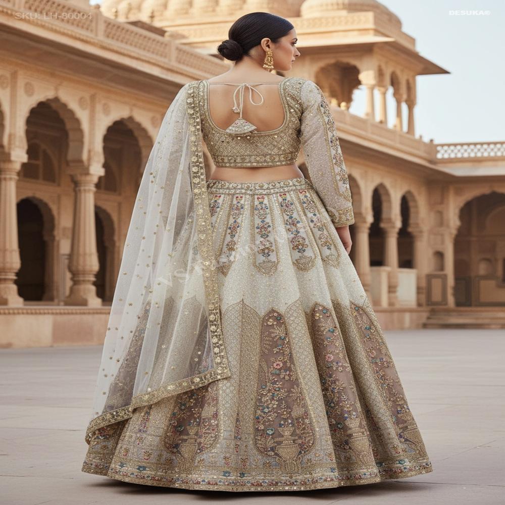 LH-80004 Embroidered Designer Lehenga