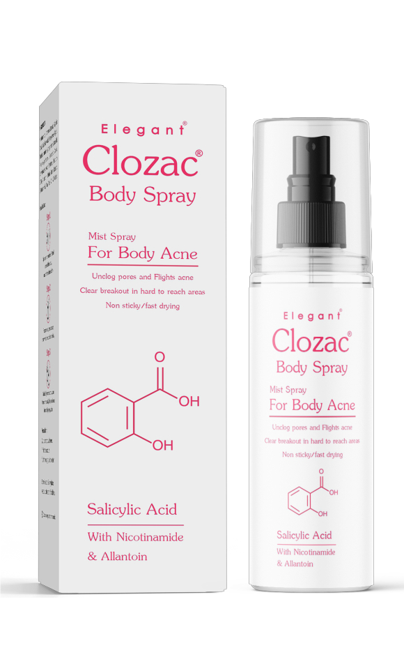 Derma Company Franchise For Clozac Body Spray - Targeted Acne Care for Back & Body