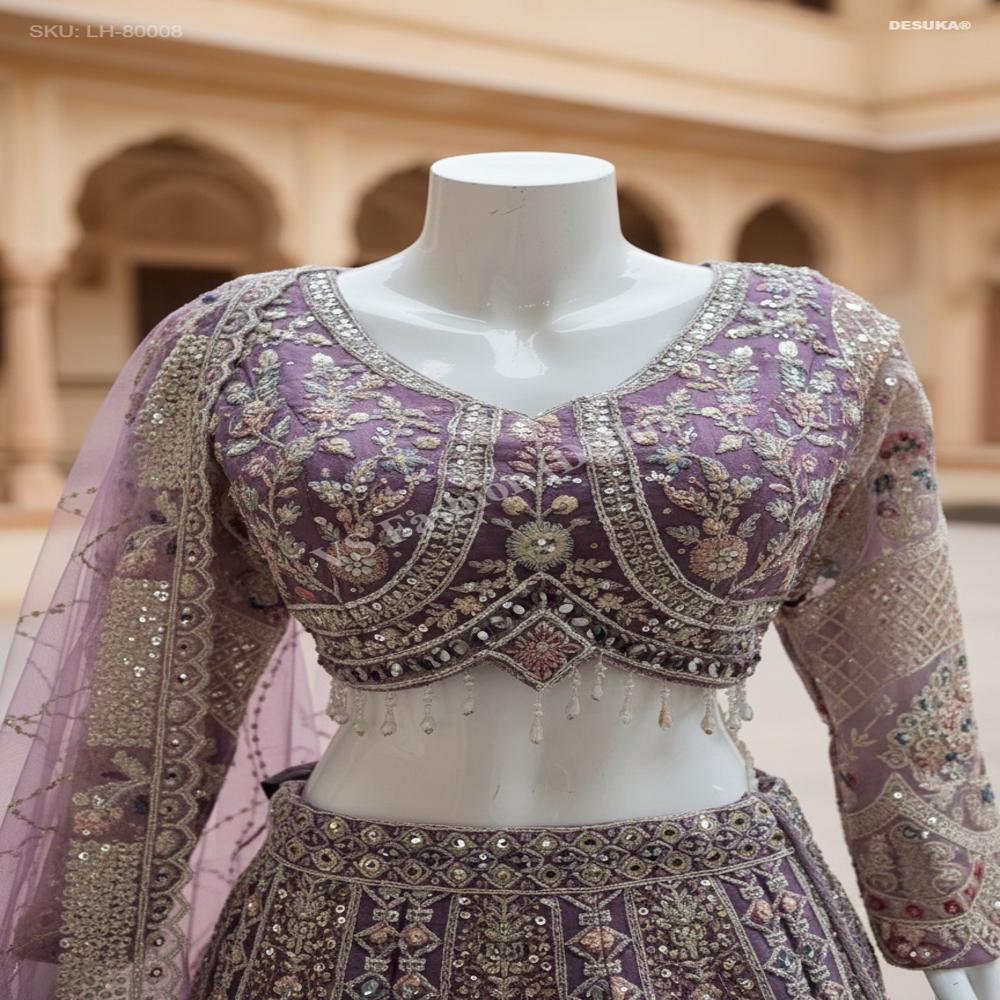 LH-80008 Premium Net Lehenga Choli