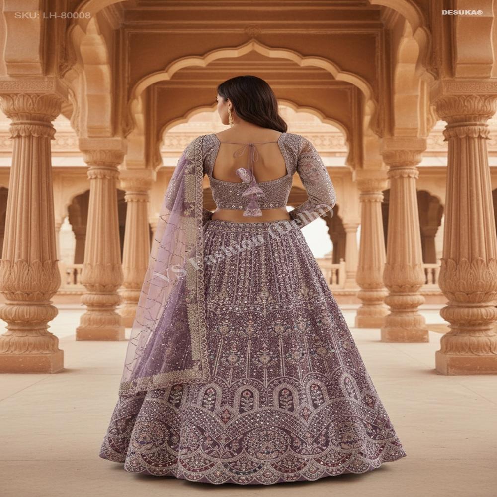 LH-80008 Premium Net Lehenga Choli