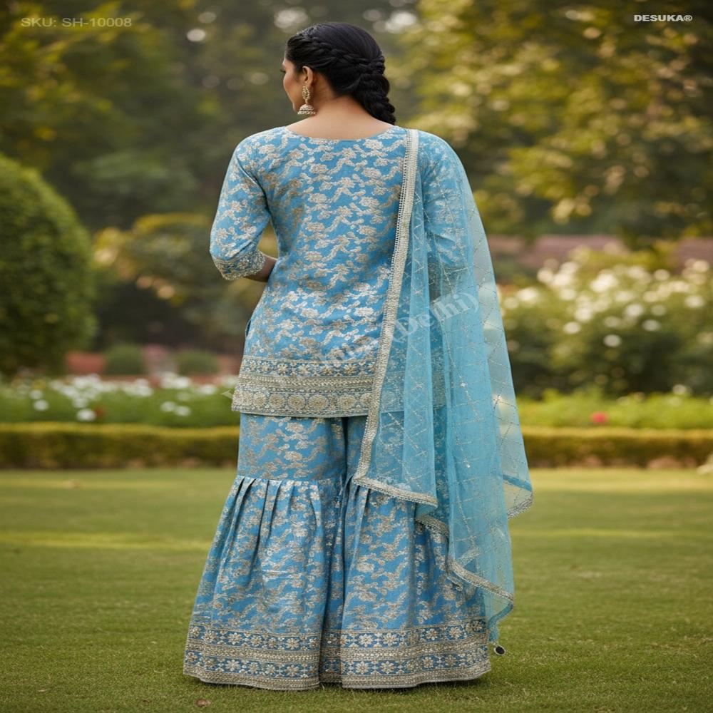 SH-10008 Banarasi Zari Sharara