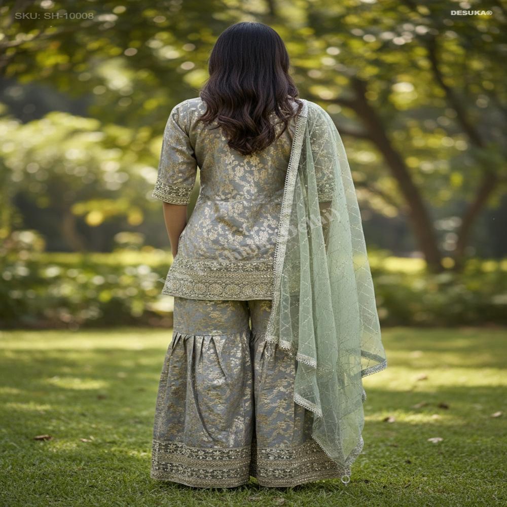 SH-10008 Banarasi Zari Sharara