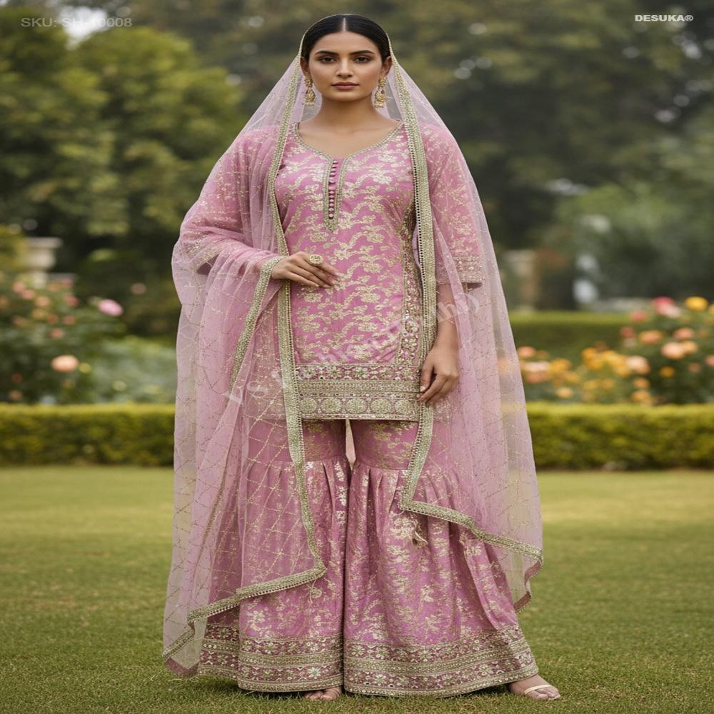SH-10008 Banarasi Zari Sharara