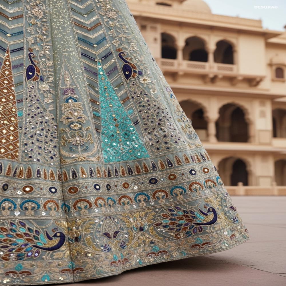 LH-8006 Embellished Net Lehenga Choli Set