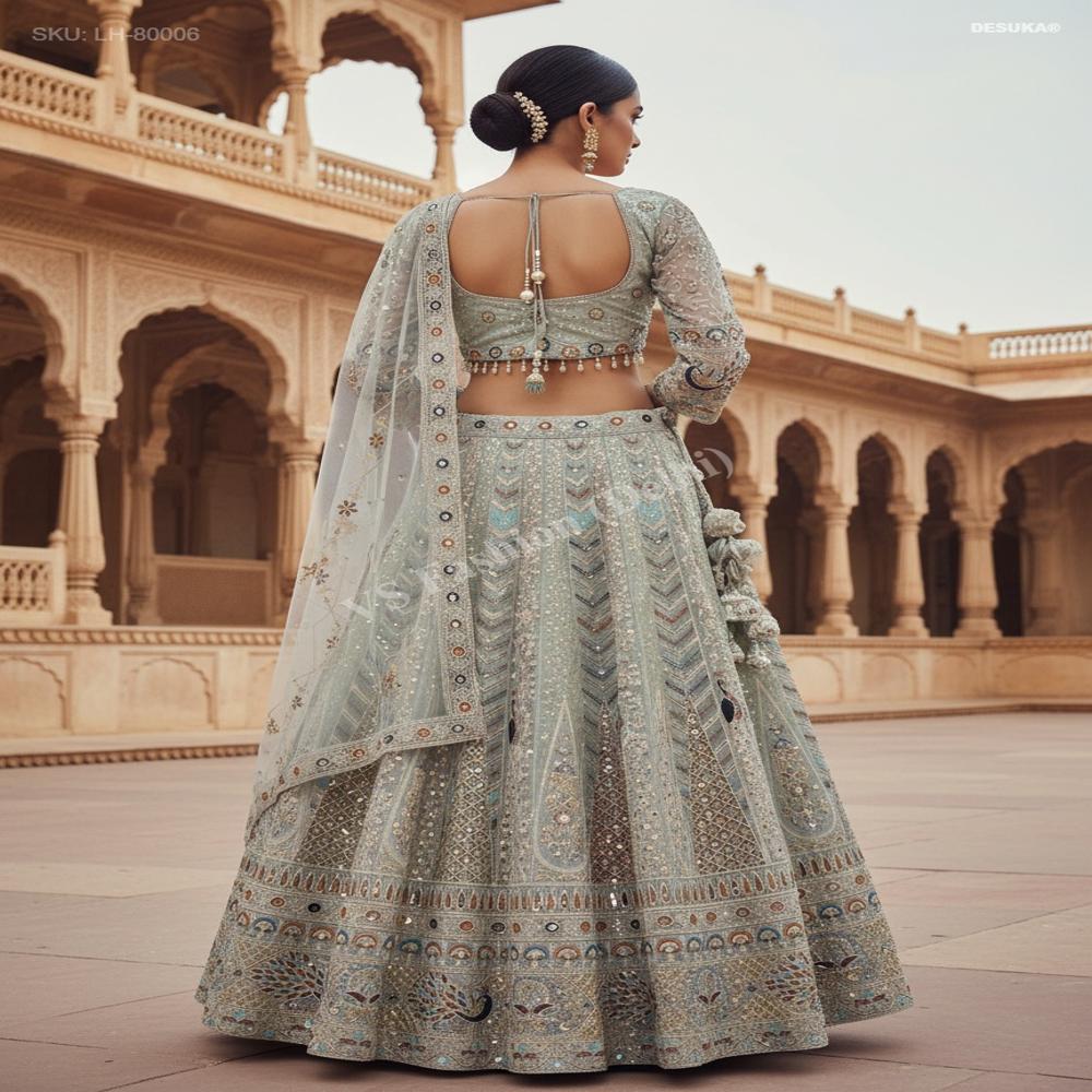 LH-8006 Embellished Net Lehenga Choli Set