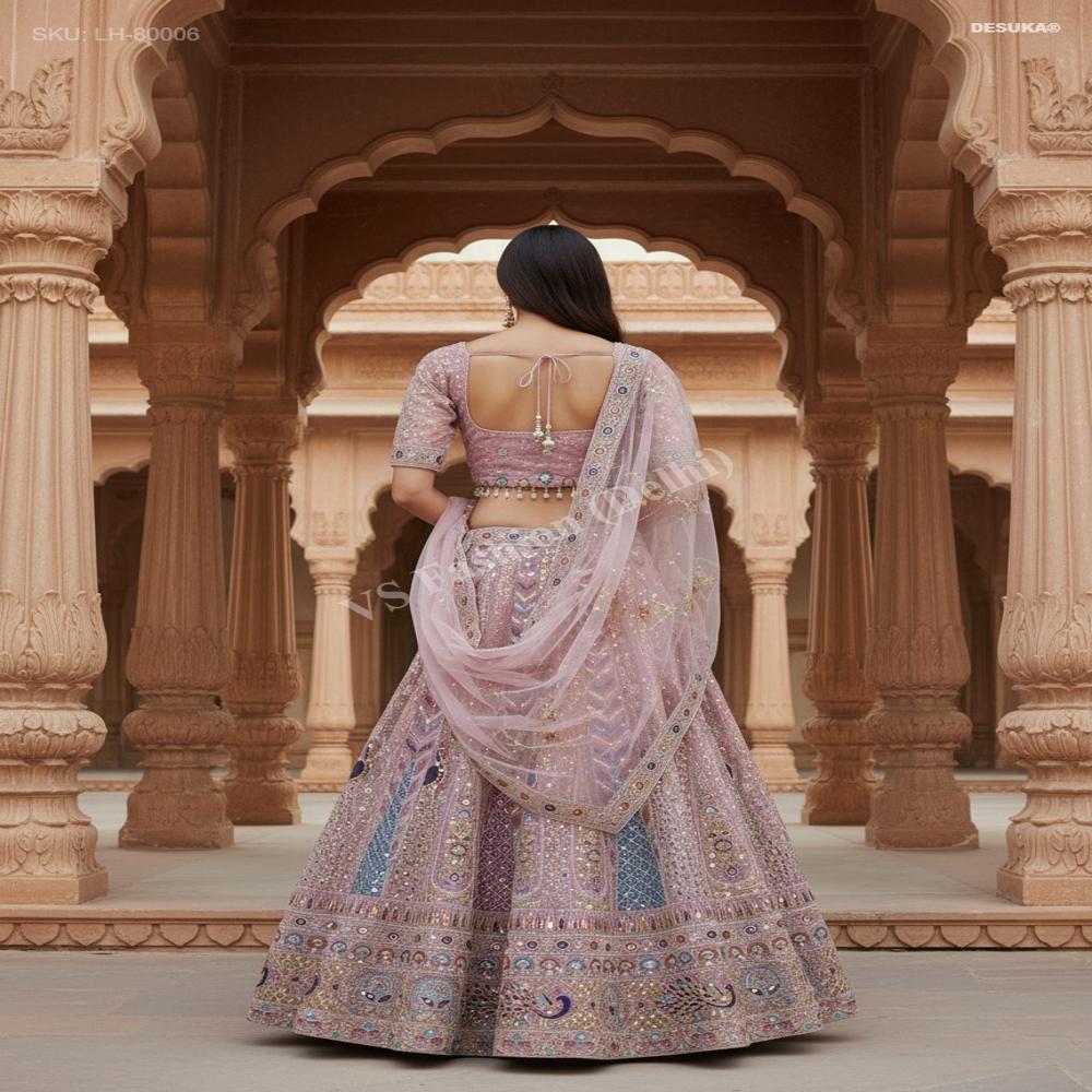 LH-8006 Embellished Net Lehenga Choli Set