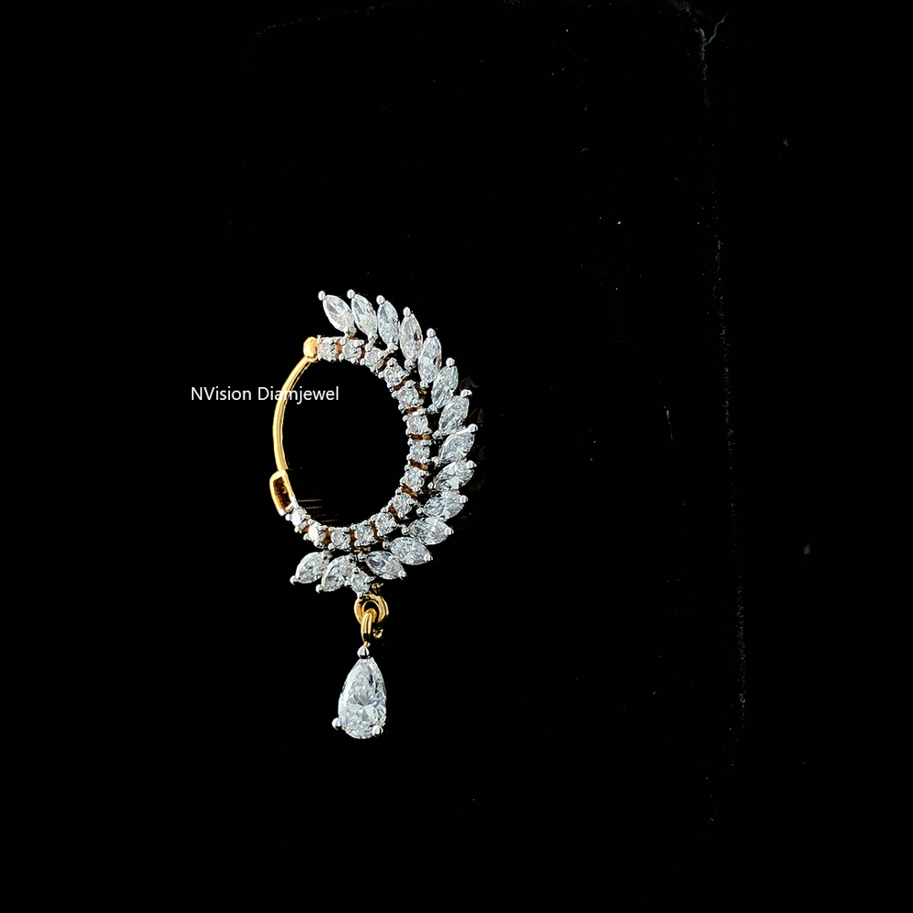 Natural Diamond Royal NoseRing (Maharashtrian Peshwai Nath)