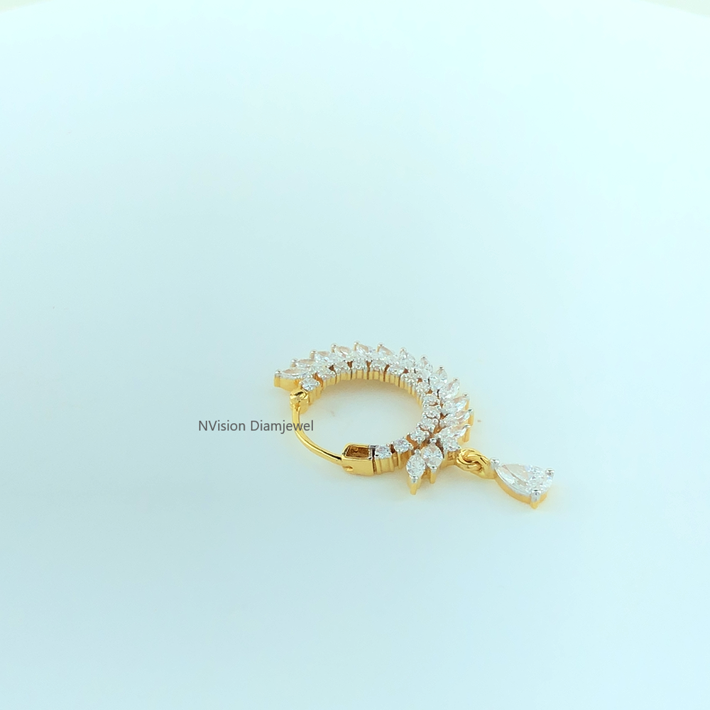 Natural Diamond Royal NoseRing (Maharashtrian Peshwai Nath)
