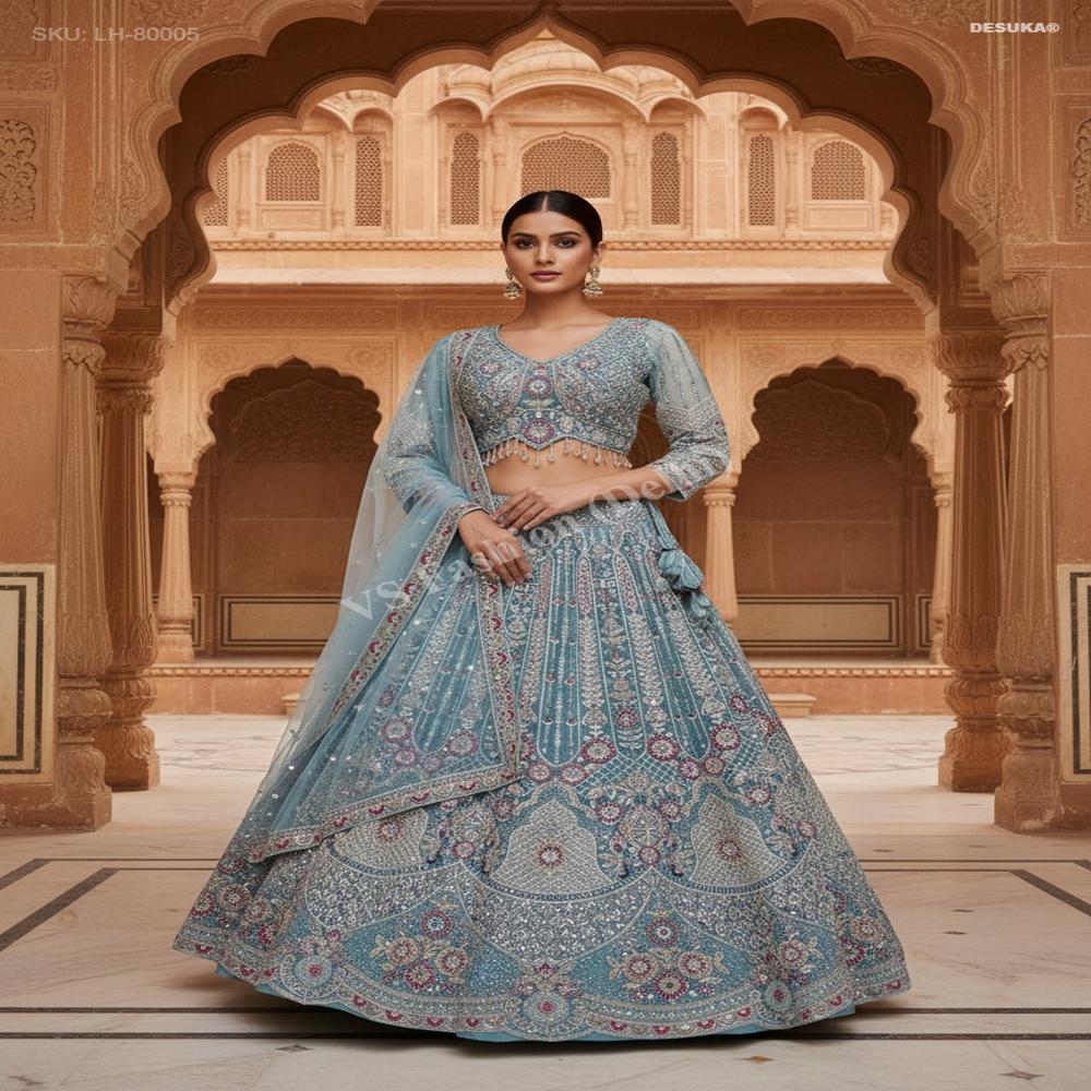 LH-80005 Bridal Lehenga with Dupatta