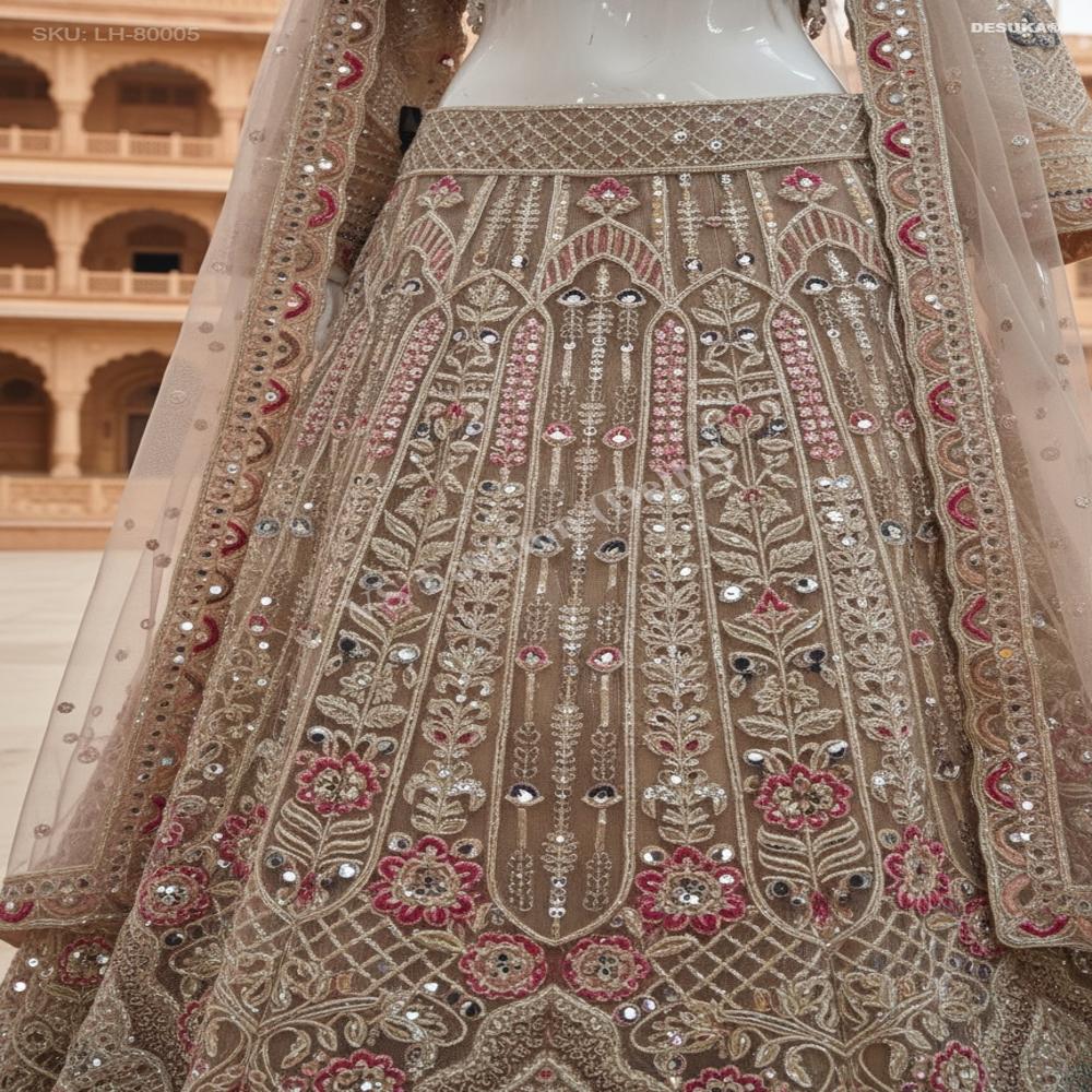 LH-80005 Bridal Lehenga with Dupatta