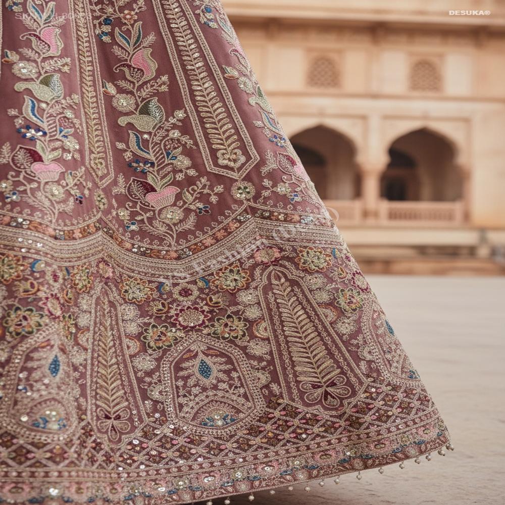 LH-80003 Royal Embroidered Lehenga Set