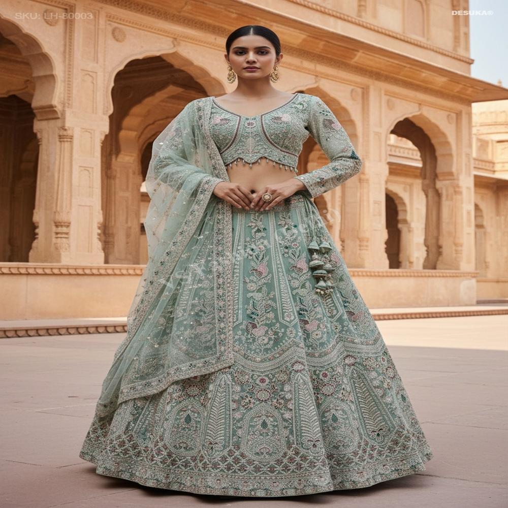 LH-80003 Royal Embroidered Lehenga Set