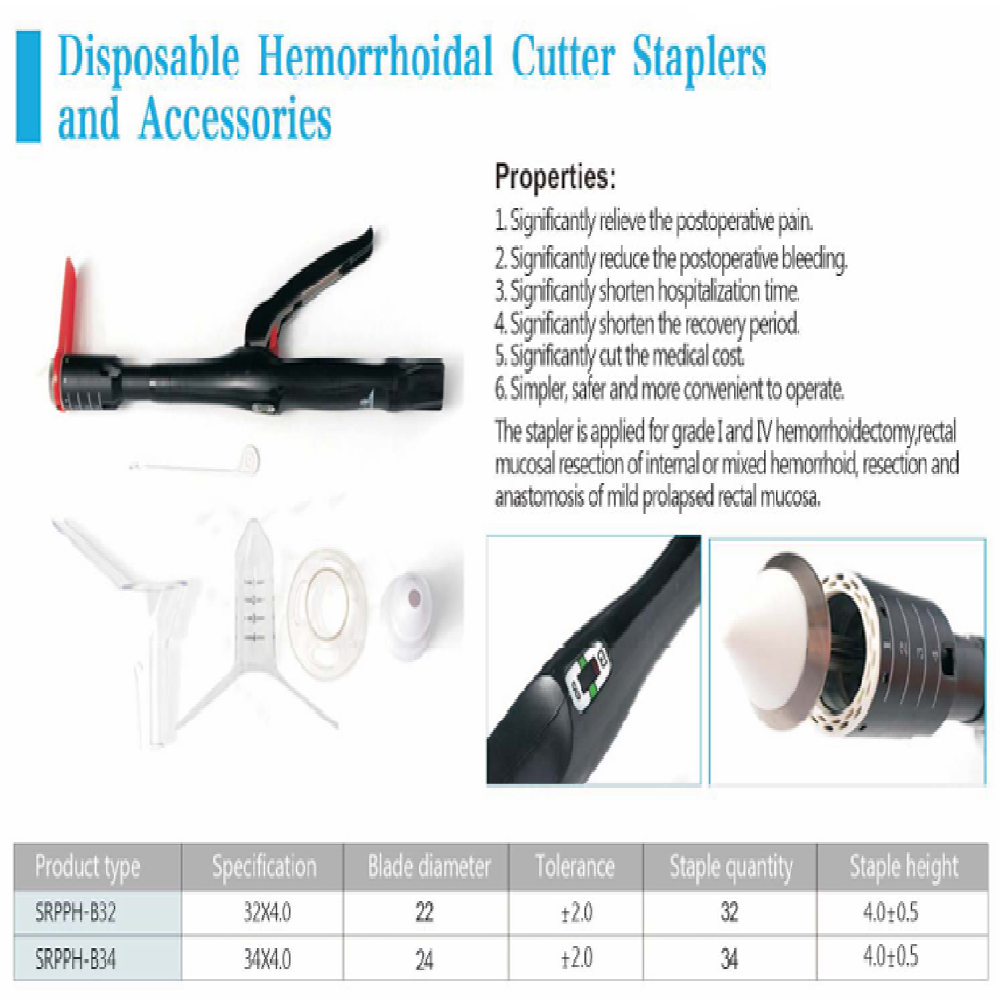 Hemorrhoids Stapler - Application: Proctology Surgery