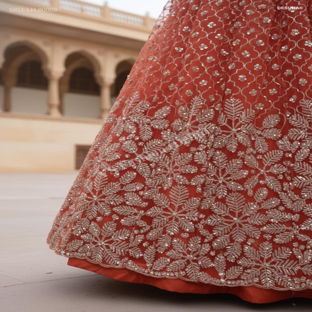LH-80009 Premium Net Lehenga Choli