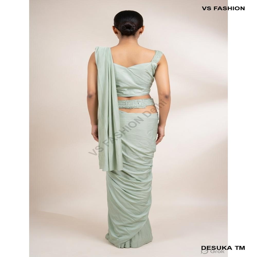 SP-40007 Lyrca Pre Draped Saree