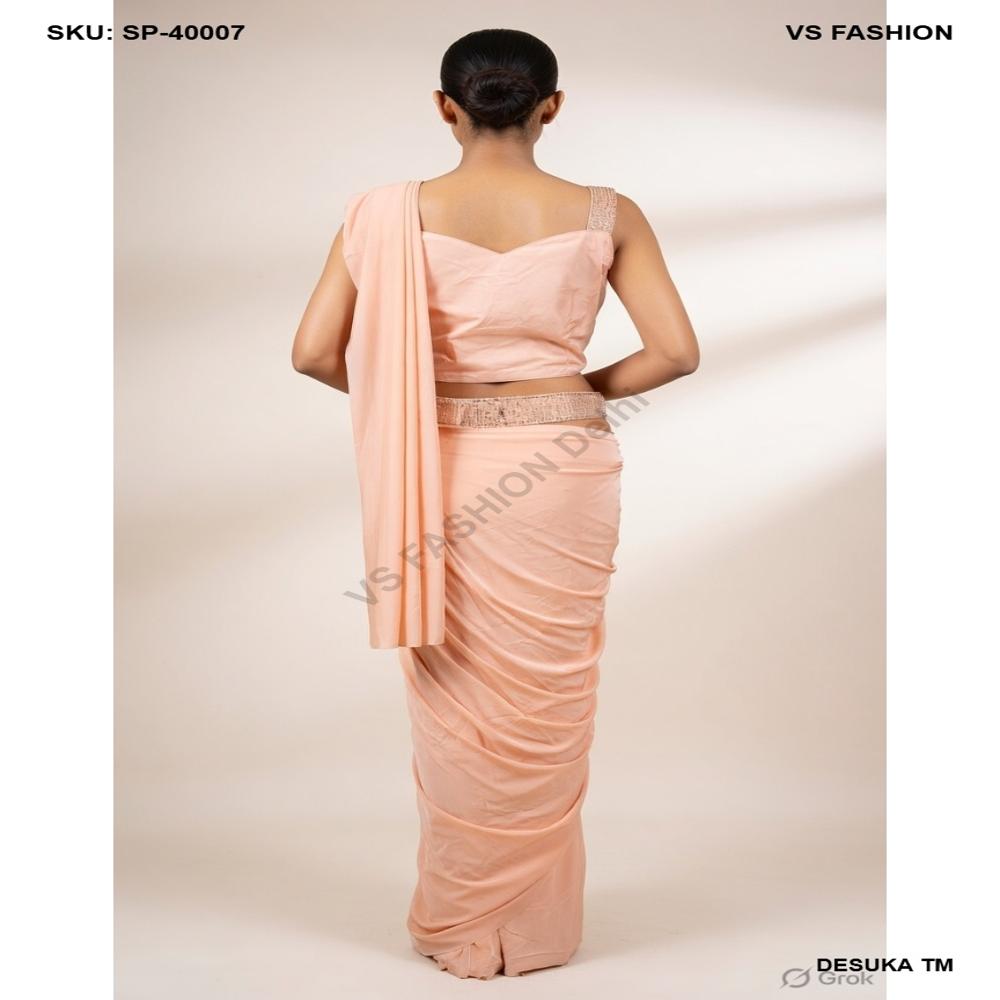 SP-40007 Lyrca Pre Draped Saree