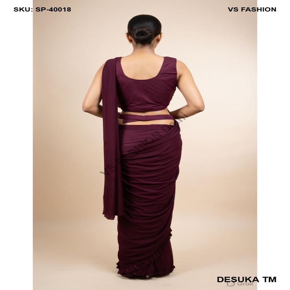 SP-40018 Handcrafted Draped Saree