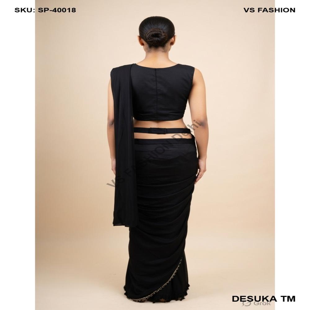 SP-40018 Handcrafted Draped Saree