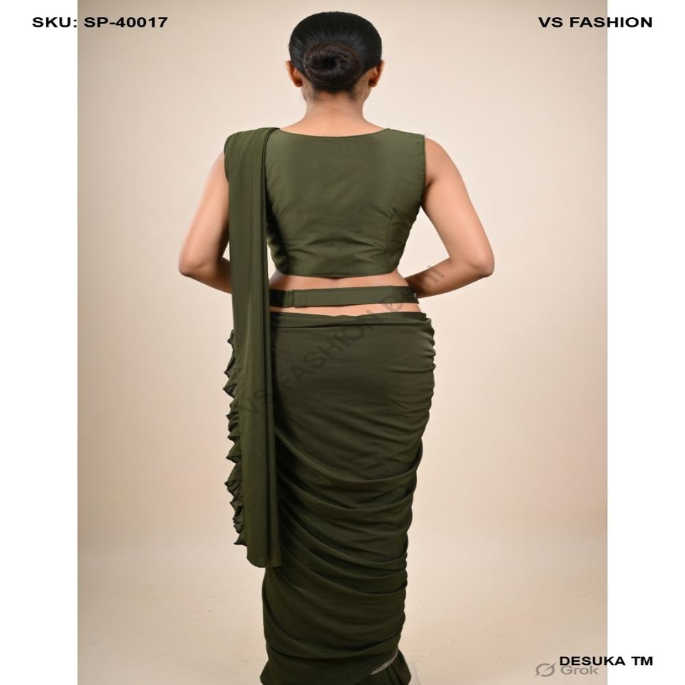 SP-40017 Aura Premium Draped Saree