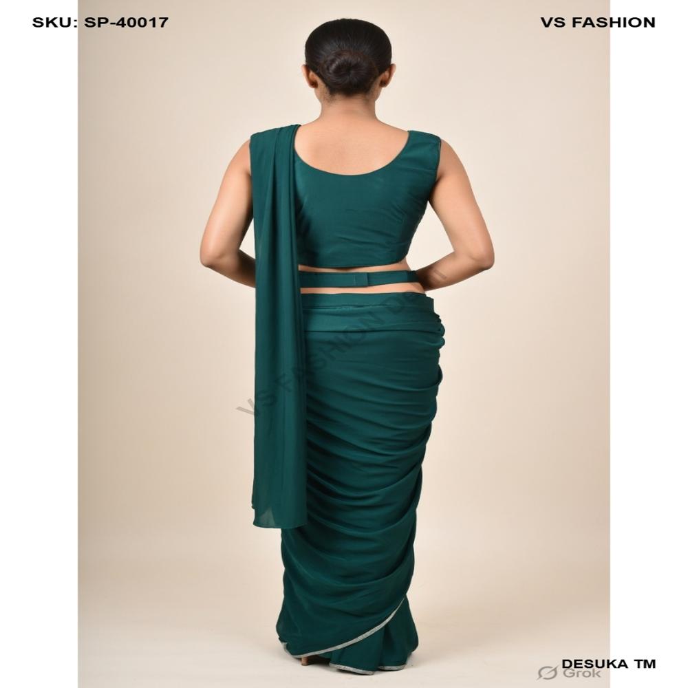 SP-40017 Aura Premium Draped Saree