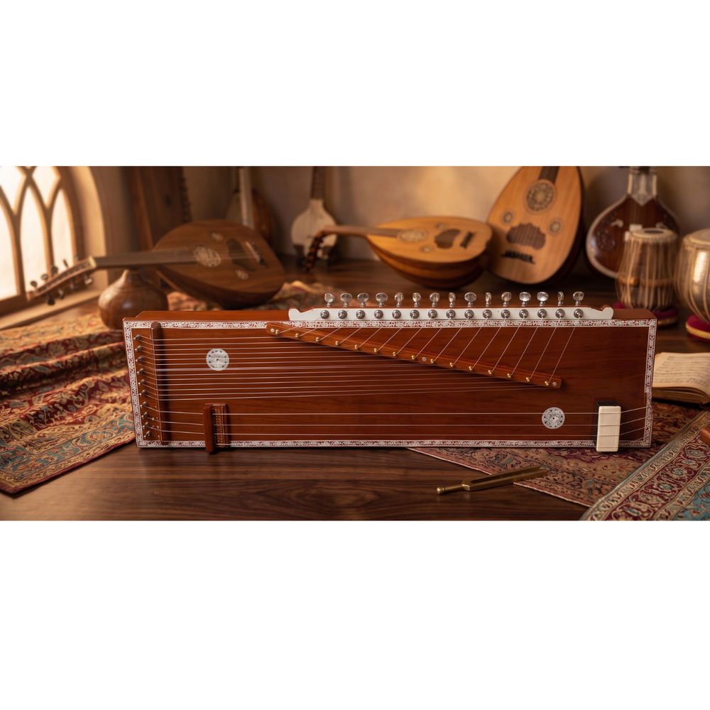 Swarmandal Cum Tanpuri in Tune Wood for Beginners & Professional Musicians