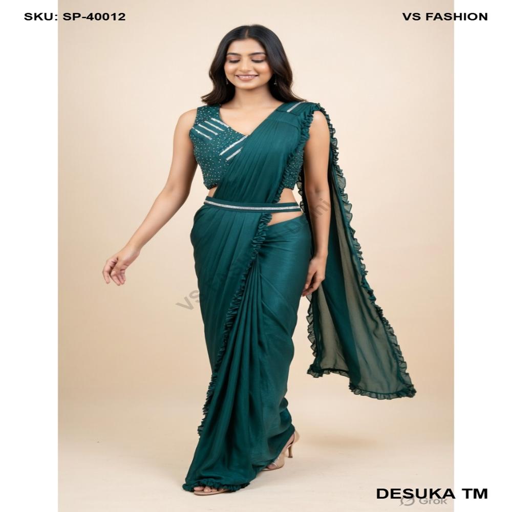 SP-40012 Lycra Ready-to-Wear Saree