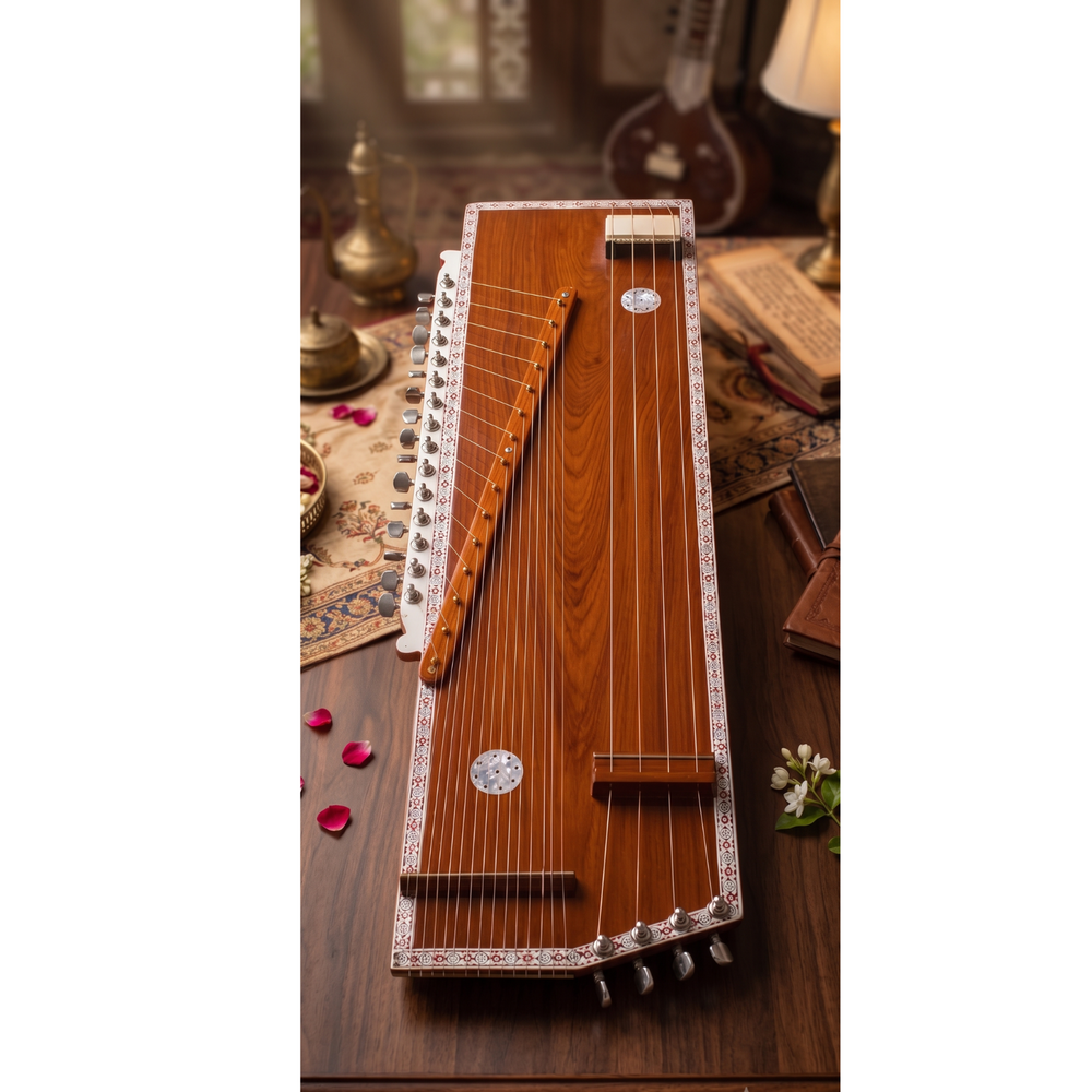 Swarmandal Cum Tanpuri in Tune Wood for Beginners & Professional Musicians
