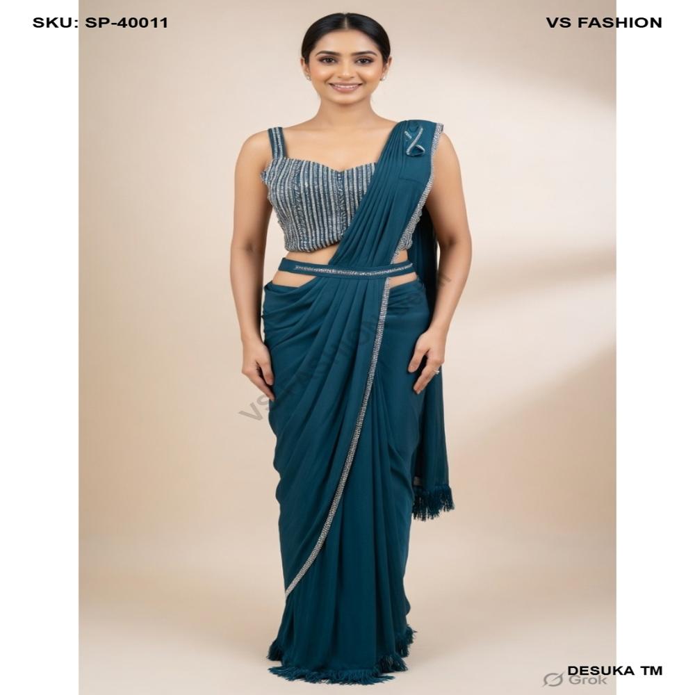 SP-40011 Lycra Party Wear Saree