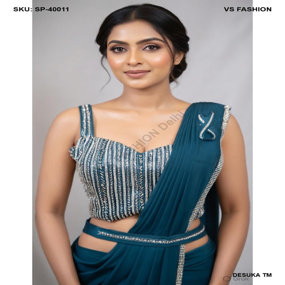 SP-40011 Lycra Party Wear Saree