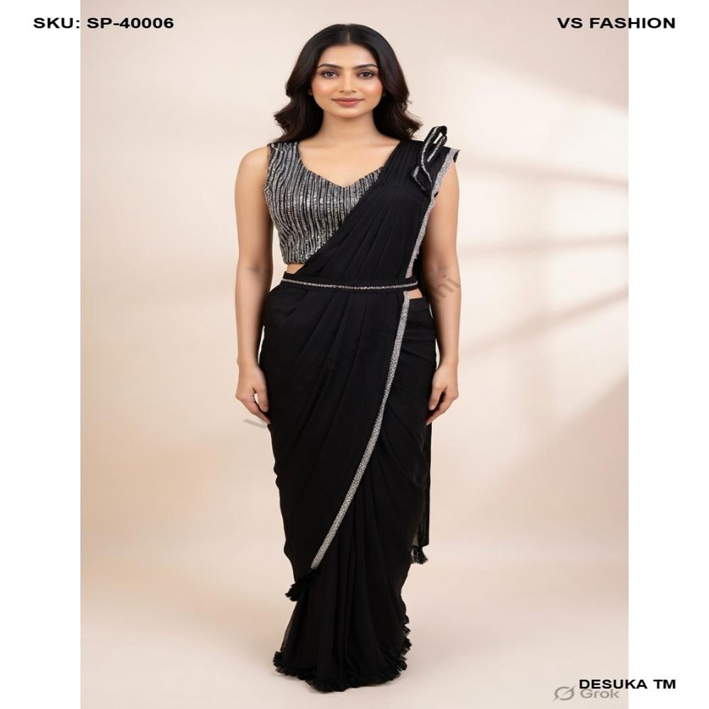 SP-40006 Heavy Sequies Saree