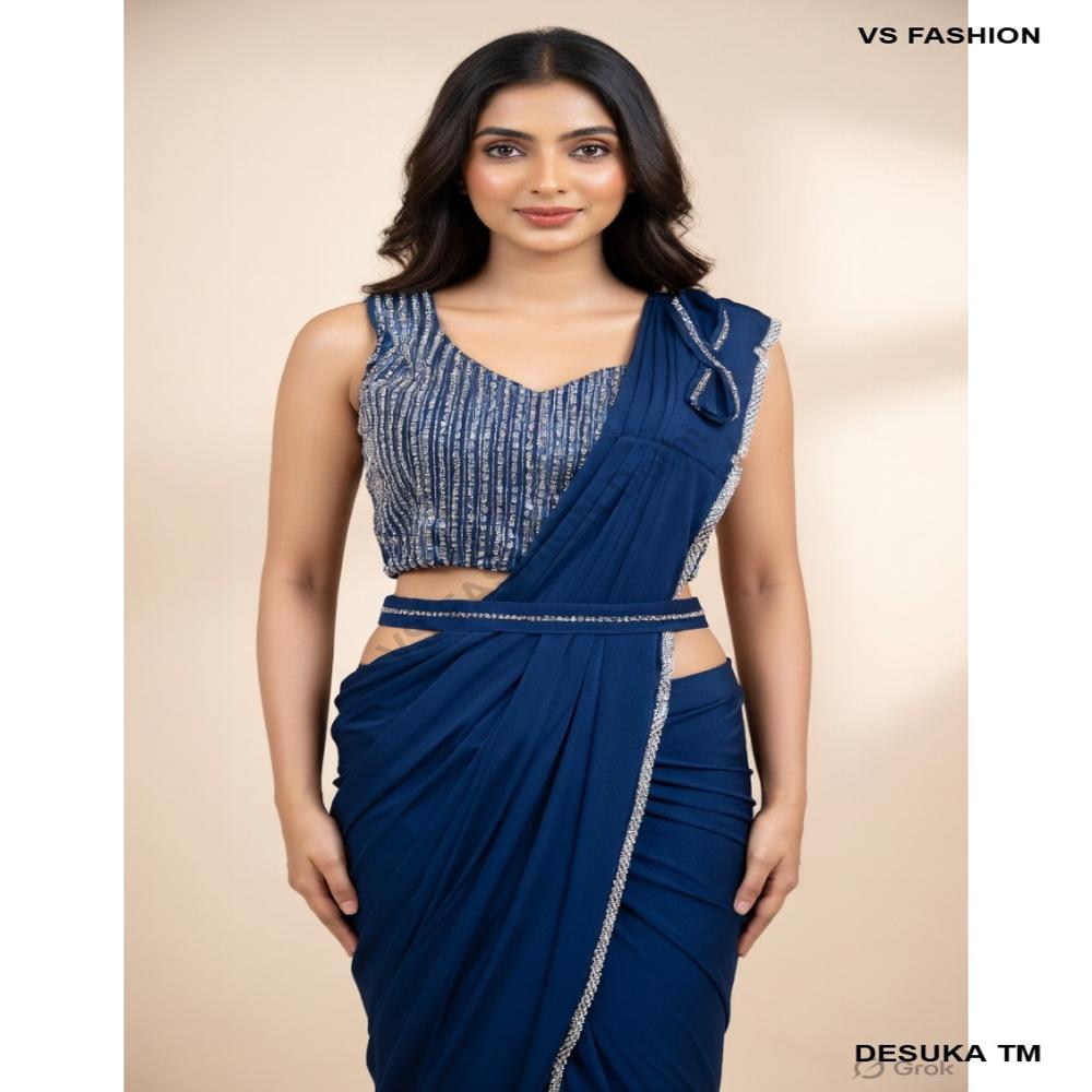 SP-40006 Heavy Sequies Saree