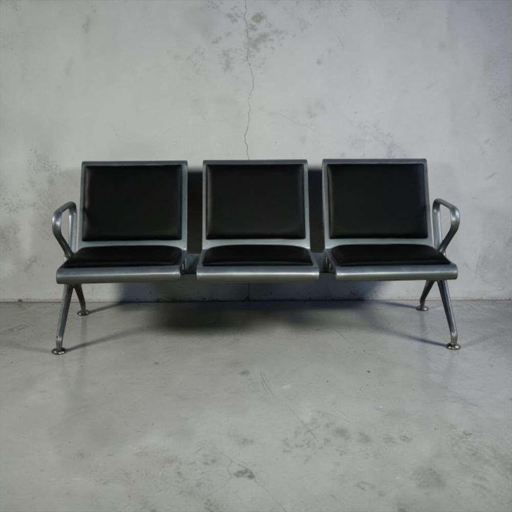 3 Seater Waiting Bench With Cushion