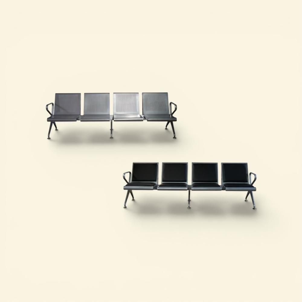 4 Seater Waiting Bench With Cushion