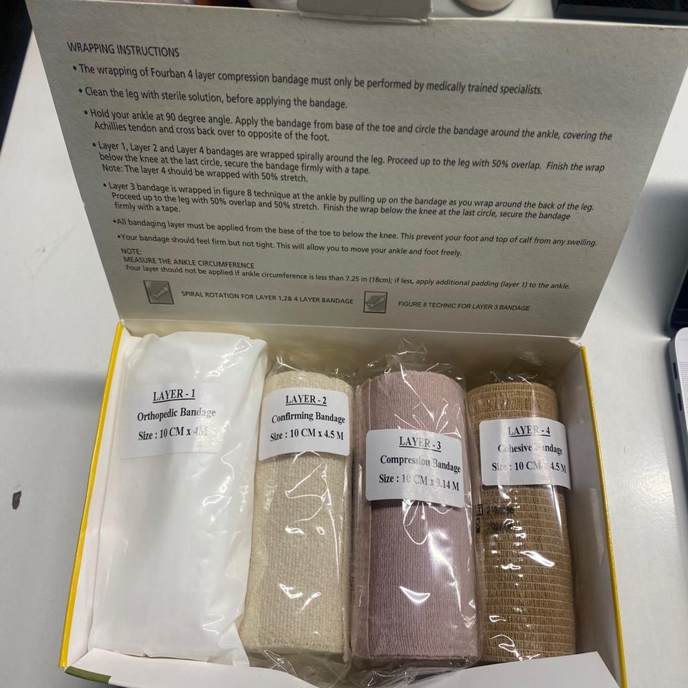 Fourban 4 Layer Compression Bandage