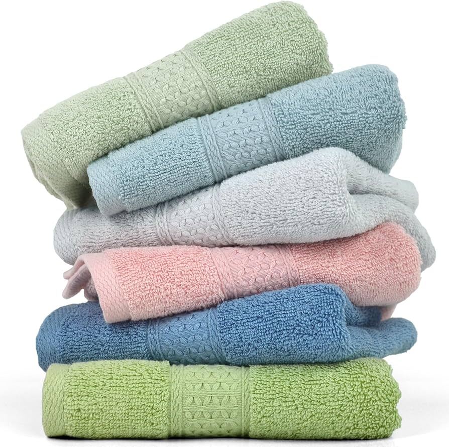 Printed Face Towel - 100% Cotton, 12x15 Inches, Blue | Versatile Use For Home, Hotels, Offices, And Travel With Stylish Printed Design