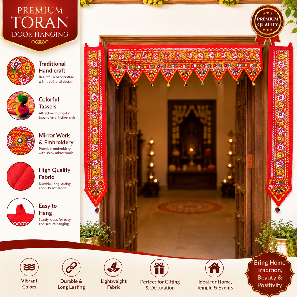 KRISHNA HANDLOOM Home Entrance Toran for House Entrance G 26
