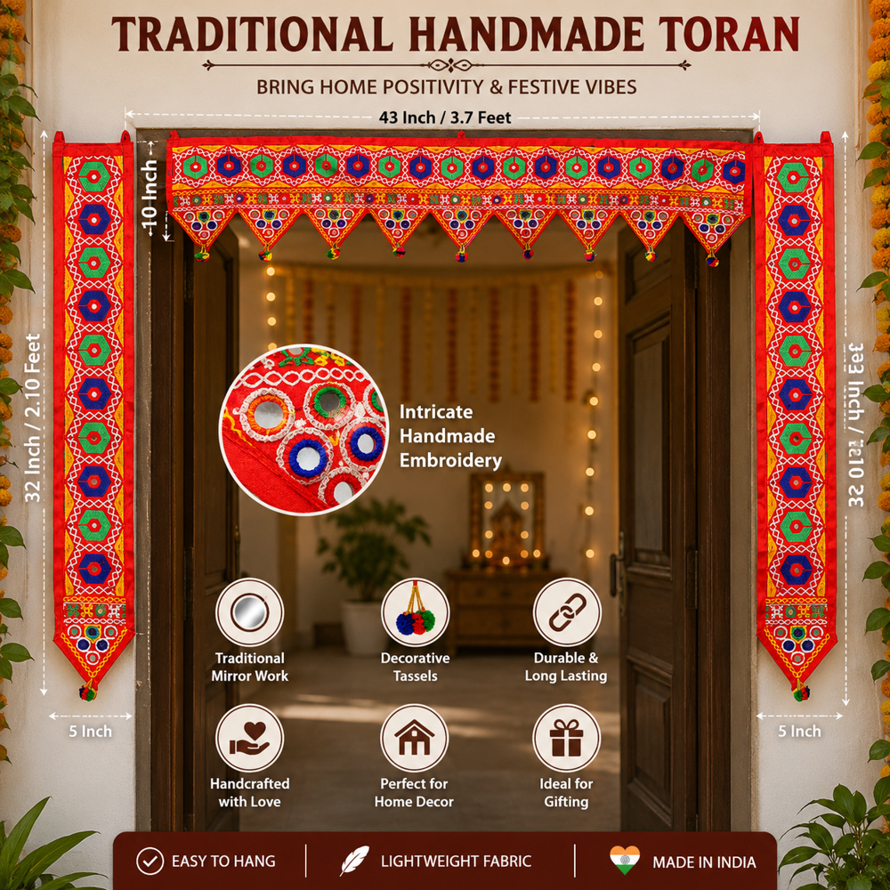 KRISHNA HANDLOOM Decorative Bandarwal for House Entrance H  1