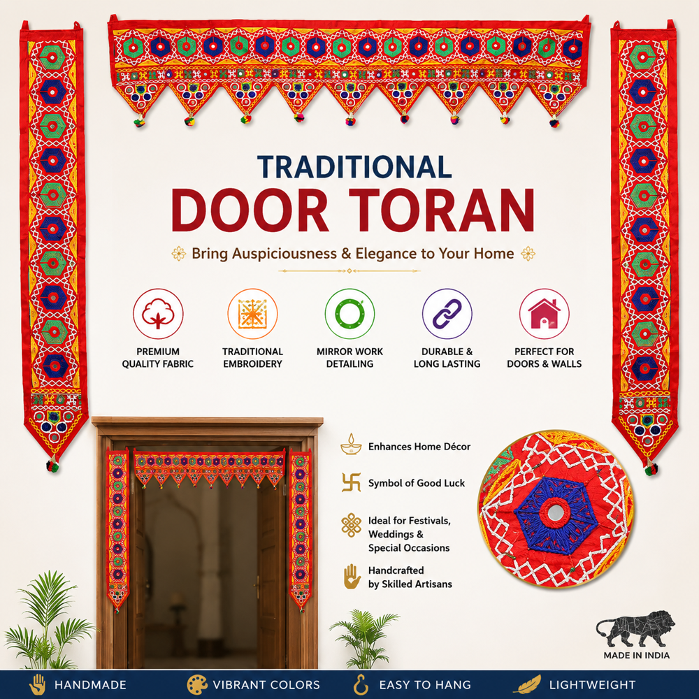 KRISHNA HANDLOOM Handmade Toran for House Entrance H 4