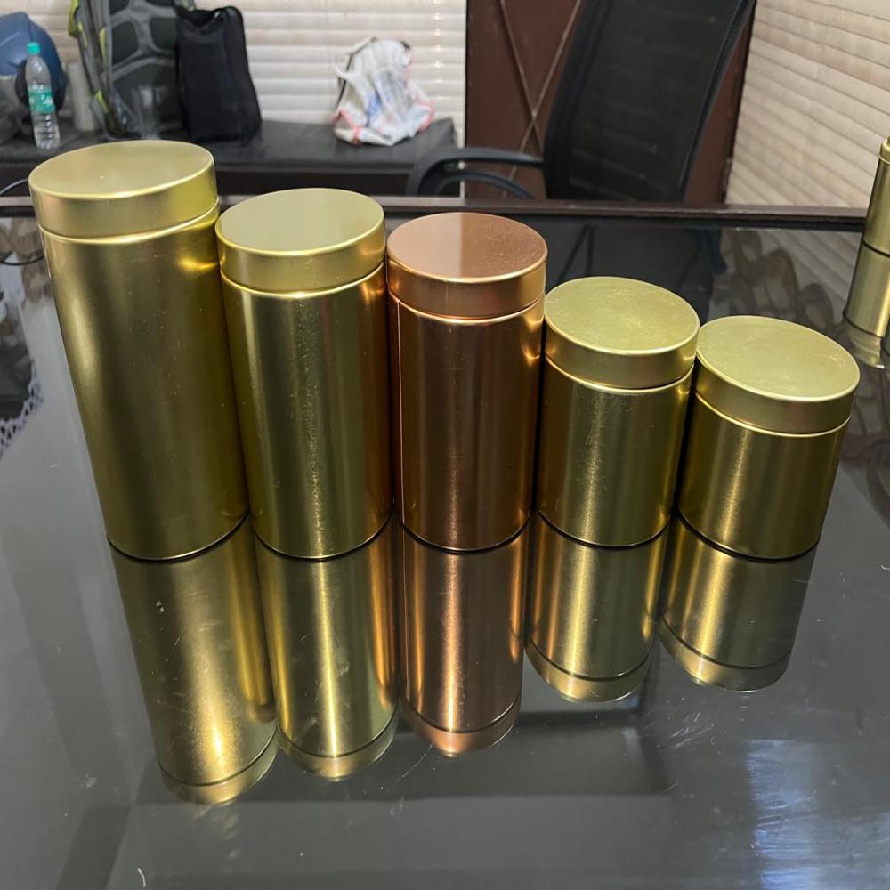 Cylindrical Tin box 83 mm Dia