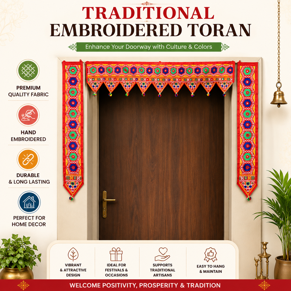 KRISHNA HANDLOOM Decorative Bandarwal for Festive Decor H 22
