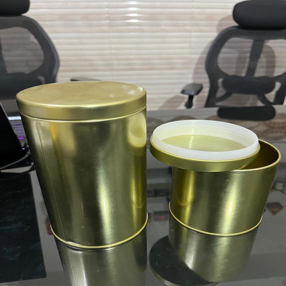 Cylindrical tin box 100 Dia