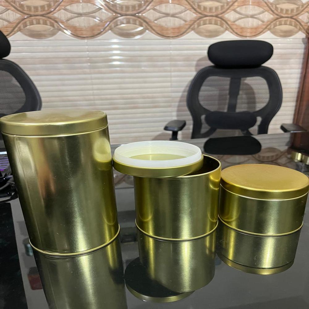 Cylindrical tin box 100 Dia