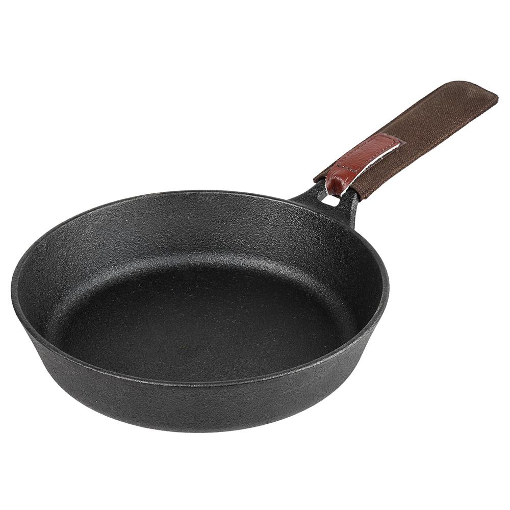 Vinod Legacy Pre-Seasoned Cast Iron Skillet Frypan - 1.7 L, 24cm | Gas & Oven Compatible | 100% Pure Toxin-Free Loha | Naturally Non-Stick Traditional Pan for Frying | Healthy Cooking | Made in India