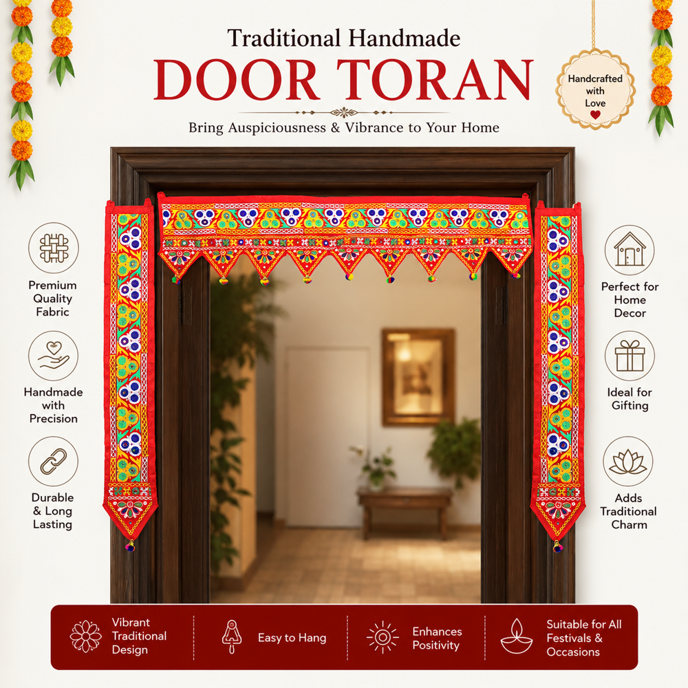 KRISHNA HANDLOOM Main Door Toran for Home Decoration I 3