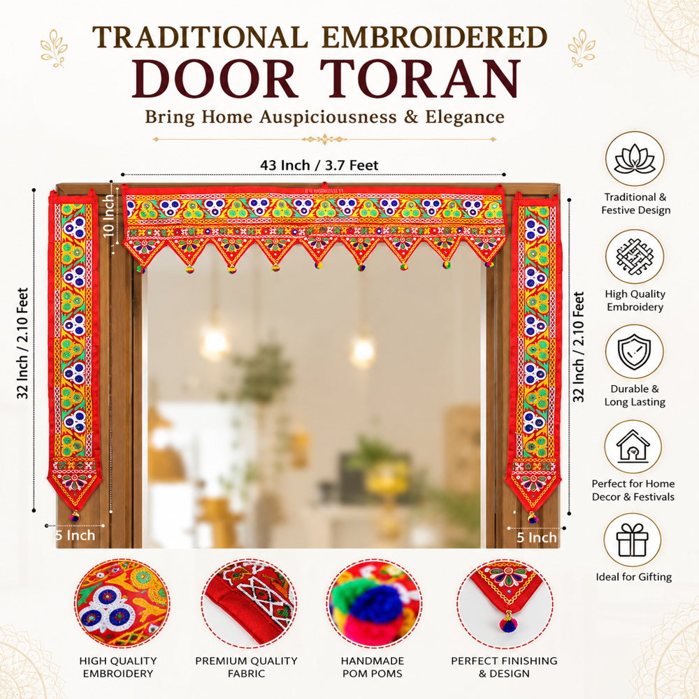 KRISHNA HANDLOOM Home Entrance Toran for Home Decoration I 4