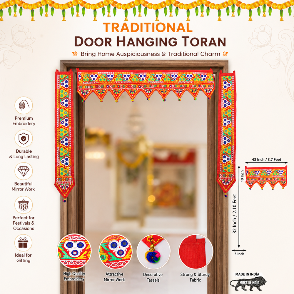 KRISHNA HANDLOOM Festival Toran for Home Decoration I 5